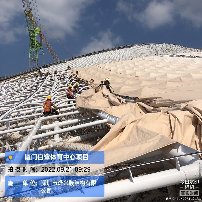 燁興—廈門白鷺體育中心場(chǎng)館項(xiàng)目施工近況介紹